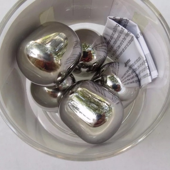 Sharper Image 1-1/2 in. L Silver Stainless Steel Chilling Stones 5 pk - Picture 3 of 5